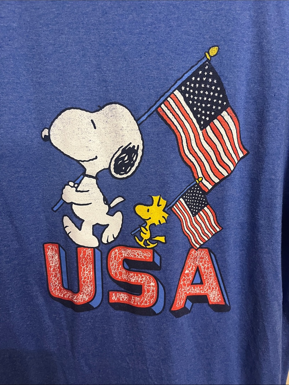 Peanuts Patriotic Snoopy & Woodstock XL Shirt